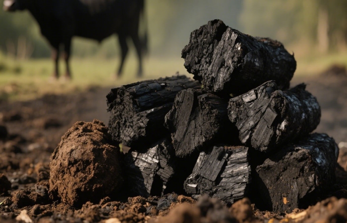 animal manure charcoal making machine