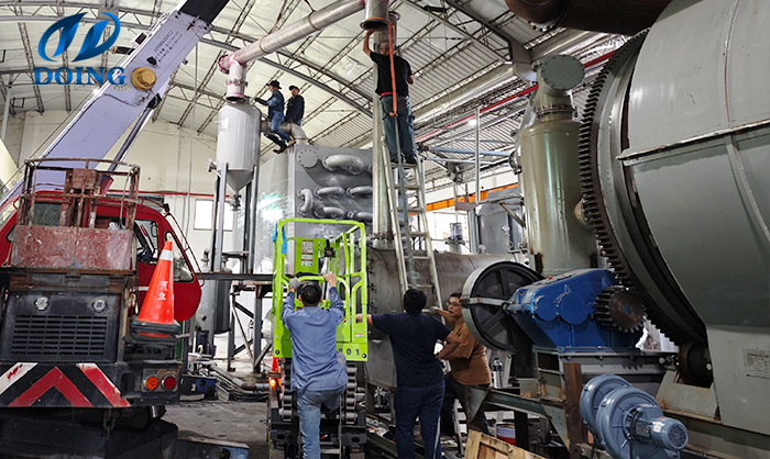 carbonization machine project in China