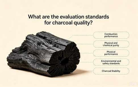 What are the evaluation standards for charcoal quality?