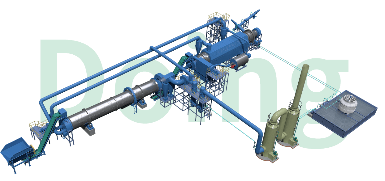 Charcoal Making Machine 3D Picture