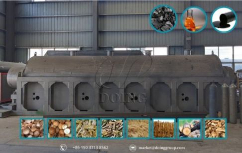 DOING Secures Order for 2 Ton/Hour Continuous Wood Carbonization Machine in China