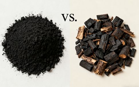 Perbedaan antara arang biomassa dan arang kayu alami