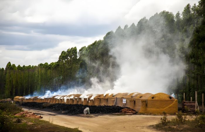 traditional charcoal kiln