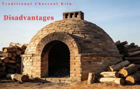 Quels sont les inconvénients de la conversion du bois en charbon de bois par un four à charbon traditionnel&nbsp;?