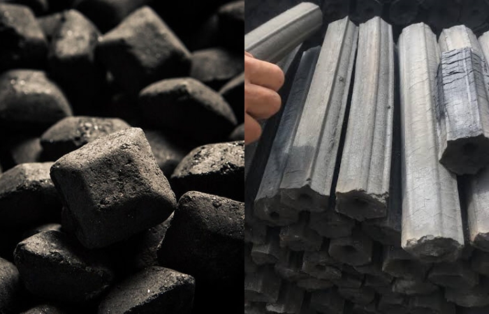 Carbon briquetting machine