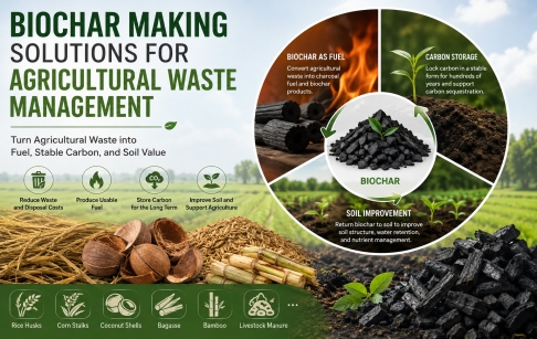 Biochar Making Solutions for Agricultural Waste Management