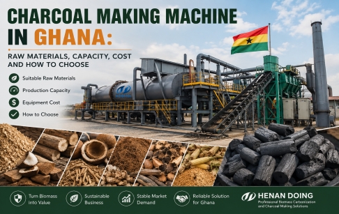 Charcoal Making Machine in Ghana: Raw Materials, Capacity & Cost