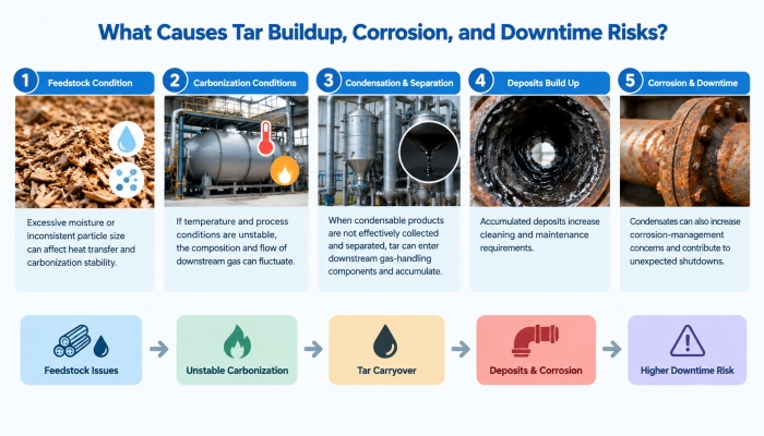 reasons for the tar buildup risk