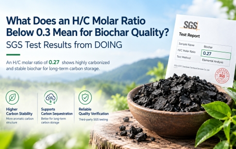 What Does an H/C Molar Ratio Below 0.3 Mean for Biochar Quality? SGS Test Results from DOING