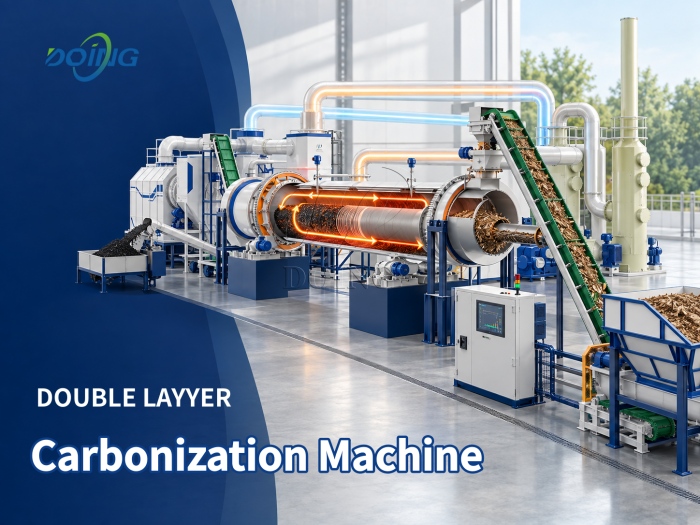 biomass carbonization and pyrolysis machine