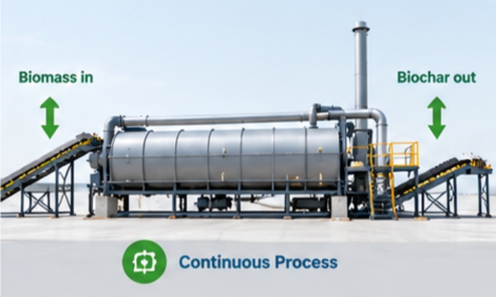continuous carbonization process