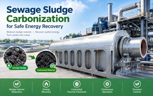 Sewage Sludge Carbonization for Safe Energy Recovery