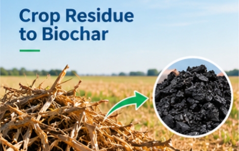 What Are the Alternatives to Traditional Charcoal Kilns for Producing Biochar from Crop Residue?