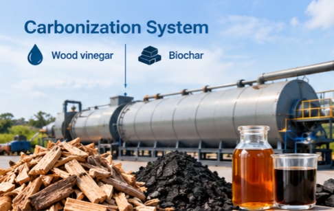 Wood Vinegar Recovery vs. Biochar Yield: Key Differences in Carbonization System Design
